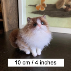 100% True 3D Life-Size Pet Memorial - NZ Wool Layered Sculpture, Dynamic Poses & Fur Movement, Museum-Grade Display for Cats/Dogs【Expedited】